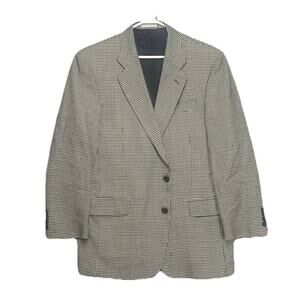 Today's Man Blazer 42R Herringbone England Super Fine All Wool London Heritage